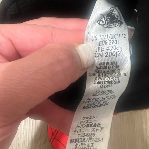 Disney Black and Red Spider Web Shoes - Picture 4 of 9